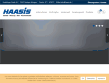 Tablet Screenshot of haasis.de